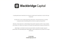 Tablet Screenshot of bbridgecapital.com